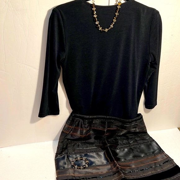 Elegant Multilayered Silk Skirt by Alfani - Picture 6 of 7